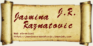 Jasmina Ražnatović vizit kartica